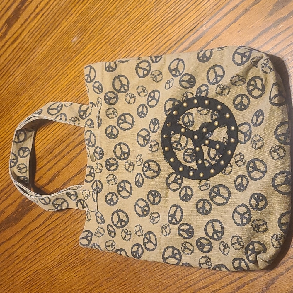Peace Symbol tote bag